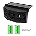 SELLMORE Solar Powered Car Ventilator, Solar Powered Car Exhaust Fan, Car Radiator,Eliminate The Peculiar Smell Inside The Car and Can Be Used for General Types of Cars (Black)