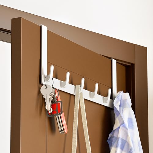 La mejor selección de Ganchos para colgadores los más recomendados. 50 Perchero para Puerta, BOJA Perchero para Bolsas con 6 Ganchos, Ganchos para Ropa, Ganchos para Puerta Colgar para Chamarra, Bolsa, Colgador de Bolsas para Puerta de Baño, Gancho...