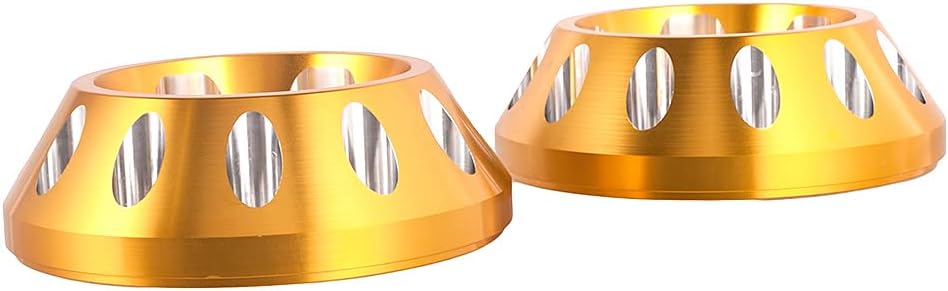 Motorcycle Exhaust End Caps Aluminum Muffler Outlet Tip Covers Accessories for Scrambler 1100 2018-2021 (Gold)