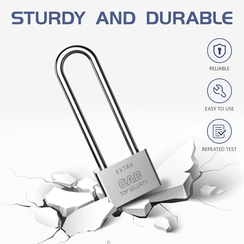 Lengthened Padlock with 6 Keys - Image 4