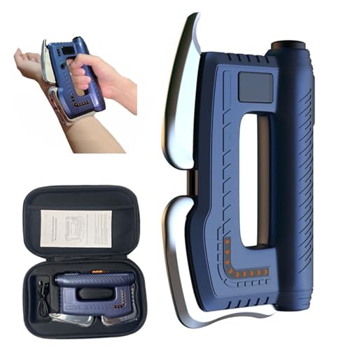 WhFKLca Cuchillo De Fascia Eléctrico 5 En 1, Raspador Muscular, Masajeador Multifuncional, Estimulación De Microcorriente De Nueve Niveles para Liberación Miofascial Y Masaje De Tejido Profundo Blue
