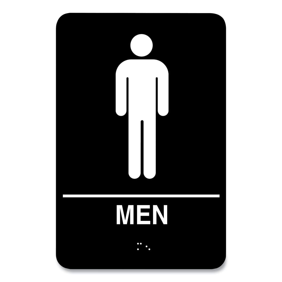 Cosco ADA Sign MEN and WOMEN Restroom Signs, 6" x 9", 2 pack (098095)