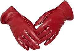 Red(100%lambskin/Touchscreen/100%cashmere)