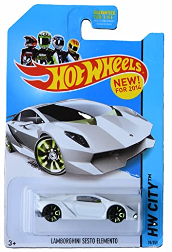 Hot Wheels Lamborghini Sesto Elemento, City - Blanco