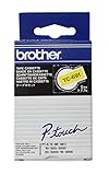  3 St Brother® tc691 TC de Police Cassette ruban laminé Taille : 9 mm x 7,7 m (L x l) Ruban Noir sur jaune