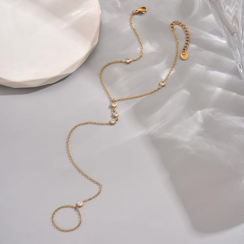 Havopso Elegant 18K Gold Plated Adjustable Ankle Bracelets for Women with CZ Diamonds - Stylish Waterproof Foot Jewelry - Image 5