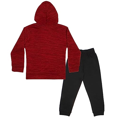 Image of Marvel Avengers Spider-Man Black Panther Miles Morales Boys 2-Piece Fleece Sets, Fleece Hoodie and Pants Bundle Set for Boys