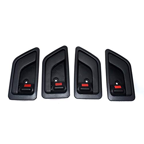 Interior Inside Door Handle Front Rear Left Right for Hyundai Getz Click TB 2002 2003 2004 2005 2006 2007 2008 2009 2010 2011 DaJiKan (Color : Black 4 Sides)