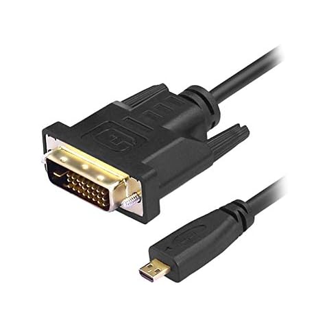 Aukson R08 Micro HDMI auf DVI 24+1 Kabel, Micro HDMI 1.4 Cover