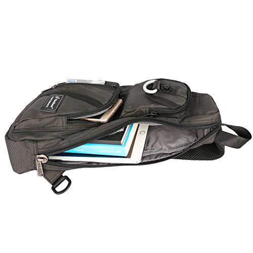 Vanlison Sling Bag, Chest Bag, Sling Backpack Shoulder Bag For Men Women Black #TOP6