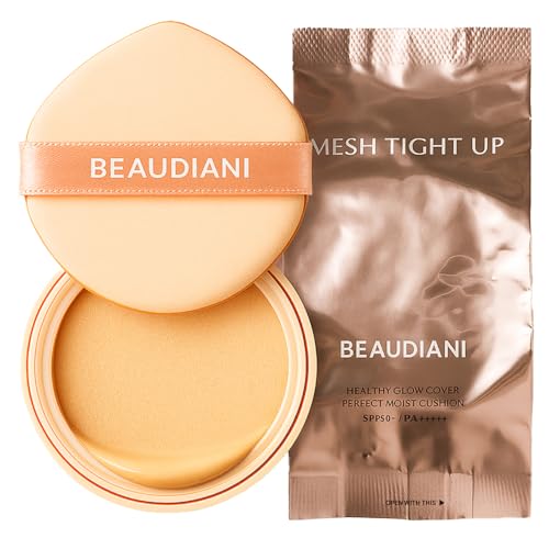 Beaudiani Mesh Tight UP Cushion Refill | Cushion Foundation | Buildable Coverage| Natural Finish | Dewy Glow Make up (01-REFILL Bright cool undertone (#21))