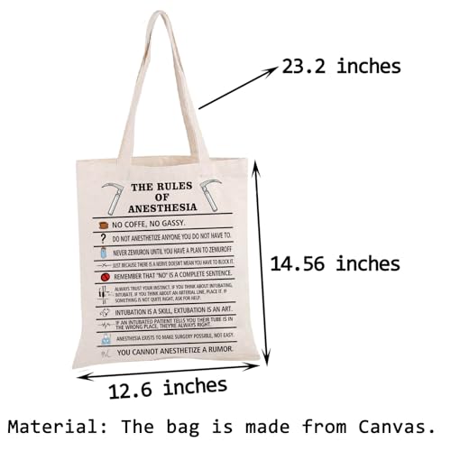 Bolso tote para anestesia PWHAOO - Regalo para técnicos en anestesia y anestesistas miniatura 4