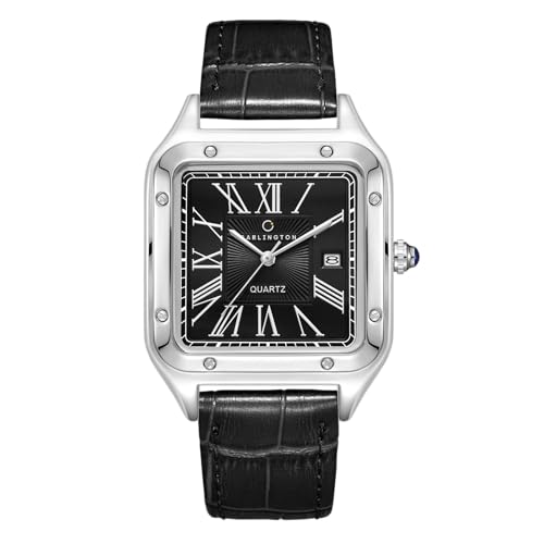 Carlington Meridian Series Analog Men's Watch, Black - Image 2