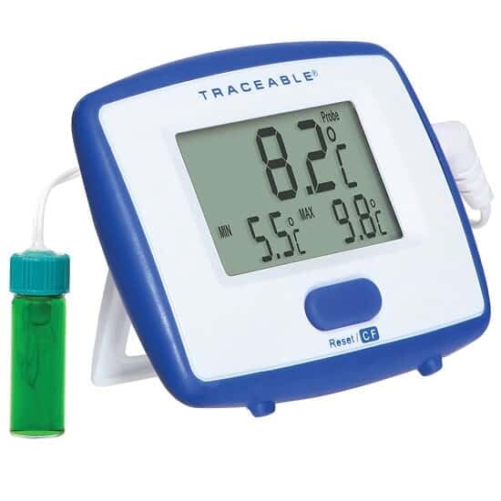 Traceable Precision Sentry™ Calibrated Digital Thermometer, Vaccine-Bottle Probe
