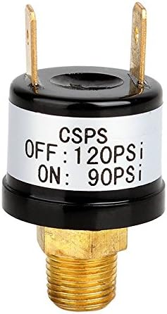 Heavy Duty 90-120 PSI Pressure Control Switch Valve for Air Compressor Color Black