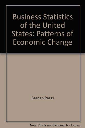 Buy Business Statistics of the United States Patterns of Economic Change — BookShops.in