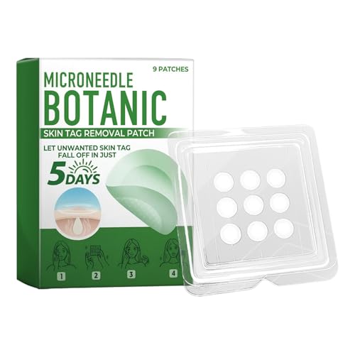 Cerotti per Verruche, 9 Pezze Rimuovi Neo per Pulizia Viso, Trattamento Cura della Pelle Quotidiano e Notturno per Donne