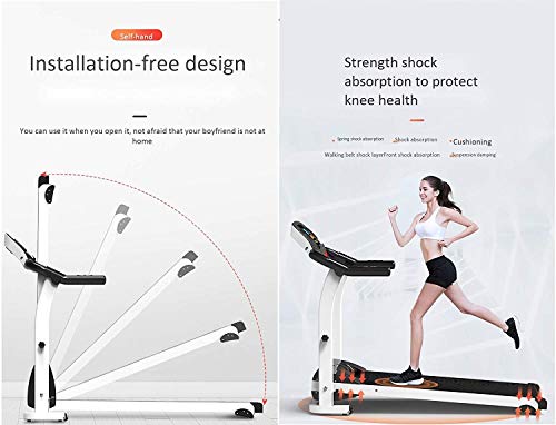 Image of Folding Treadmills Treadmill Foldable Steel Frame Treadmill Adjustable Tilt Fitness Exercise Cardiopulmonary Function Jogging
