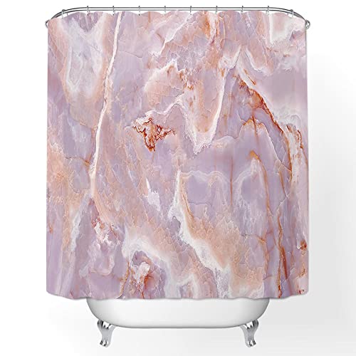 Rideau De Douche 3D Rose Rose Belle Salle De Bains Imprimé Rideaux De Douche Tissu Imperméable Polyester Rideaux De Bain avec Crochets Rideaux,180(W)*200(H) Cm Cover
