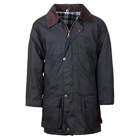 Rydale Boy's Hooded Waxed Cotton Jacket Cover