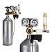 Aquarium CO2 Regulator with 12 DC Solenoid-Big Dual Gauge Display Bubble Counter,Check Valve Fits Standard US Tanks-Accurate and Easy to Adjust Flow Meter