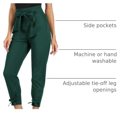 Image of GRACE KARIN Womens Casual High Waist Pencil Pants Paper Bag Pants for Work