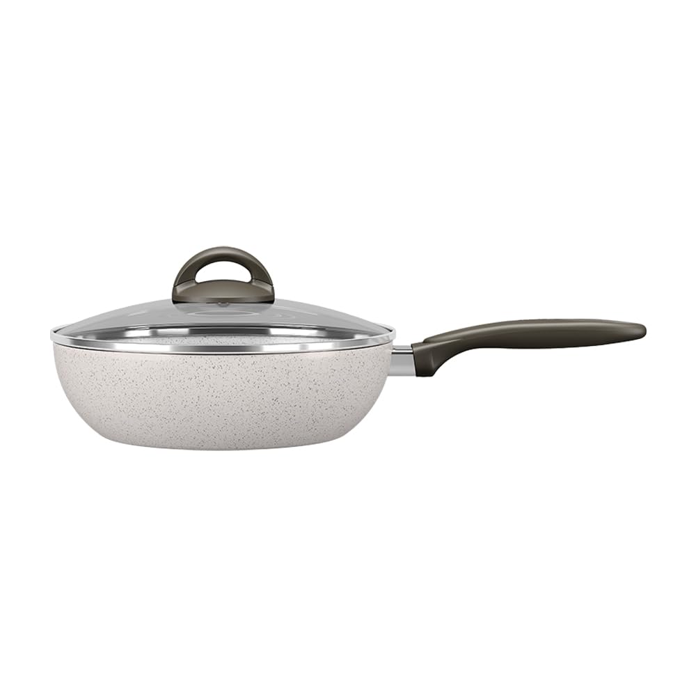 Brinox - Wok com Tampa 28Cm 4,1L Ceramic Life Suprema - Vanilla Brinox - Wok com Tampa 28Cm 4,1L Ceramic Life Suprema - Vanilla