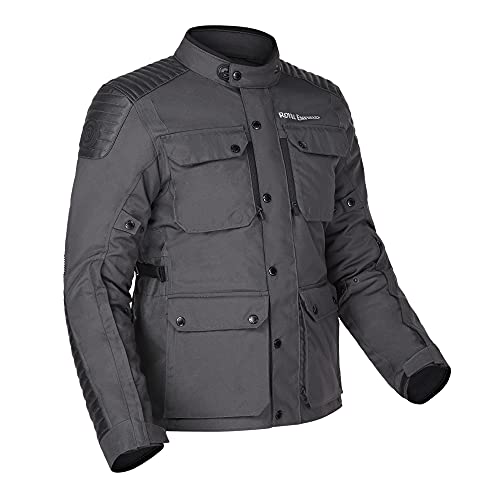 Royal Enfield Khardungla V2 Men's Riding Jacket, Motorcycle Full Body Protective Gear, Armored Touring & Adventure Biker Jacket for Safety & Comfort (Medium, Grey)
