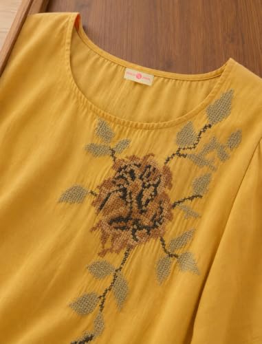 PEACH PIPER peach cotton top – image 2