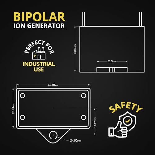 Image of Bipolar Ion Generator Module, AC 110V 60Hz Positive and Negative Ionization Replacement Component for Compatible HVAC, VAV and Related Equipment with Stainless Steel Micro Needle Pin