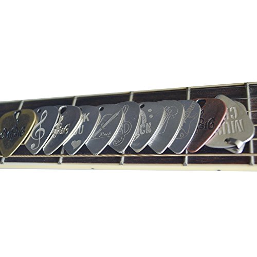 PUNK Pendentif médiator acier inoxydable pour guitare basse électrique Variety Creative Designs Yellow bronze - Les Beatles, Paul McCartney, John Lennon, RIngo Starr, George Harrison PUNK Pendentif médiator acier inoxydable pour guitare basse électrique Variety Creative Designs Yellow bronze – Image 7