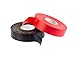 Price comparison product image Gocableties Black & Red PVC Electrical Insulation Tape, 33m x 19mm, Premium Twin Pack, 2 Large Rolls of Tape
