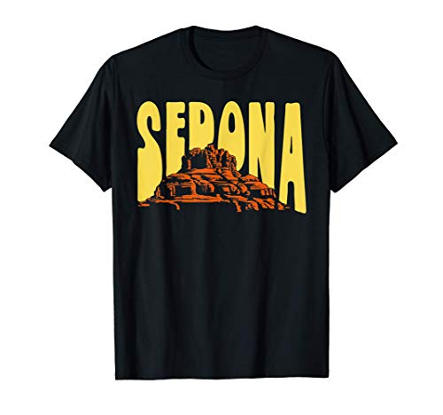 Sedona Arizona Vintage Distressed Bell Rock Hiking Retro Camiseta