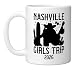 Nashville Girls Trip 2026 Girls Vacation Nashville Travel Ceramic Mug, White