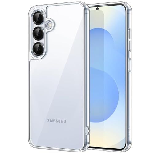 JETech Case for Samsung Galaxy S25 Plus 5G, Non-Yellowing Shockproof Bumper Protective Phone Cover, Anti-Scratch Hard PC Back (Clear)