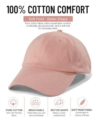 Image of Womens Satin Lined Unstructured Baseball Cap Unisex Silk Lining Washed Cotton Adjustable Vintage Dad Hat