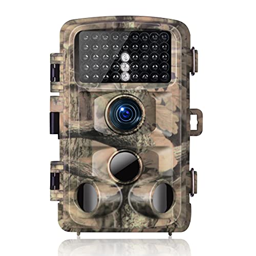 YTREW Trail Game Camera 20MP 1080P Hunting Cam with 850nm IR LEDs Night Vision Motion Activated IP56 Waterproof for Wildlife Monitoring, Yellow