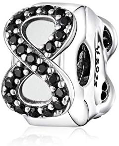 Colorful Crystal Cross Charm Genuine 925 Sterling Silver Clip Lock Spacer Stopper Charm Bead For pandora Bracelet