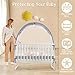 Crib Tent to Keep Baby from Climbing Out - Mesh Crib Climbing Prevention, Pop Up Baby Crib Tent, Two-Way Self-Locking Metal Zipper (Grey, Large)