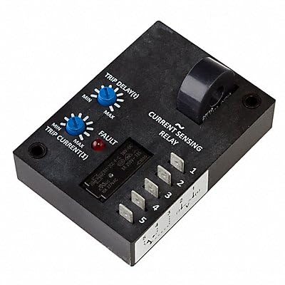 Dayton 15V827 Current Sensing Relay, 5 To 50A, 120Vac
