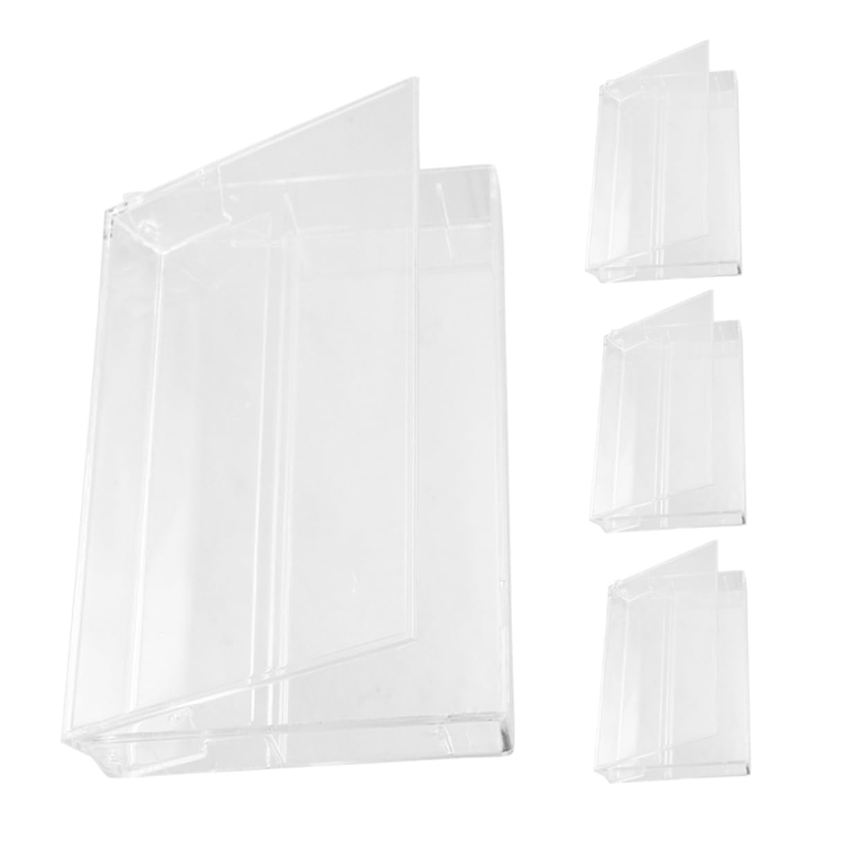 KICHOUSE 4pcs Vintage Cassette Tape Storage Box Organizers for Audio Cassette Tapes Holders for Music Collectors and Easy Retrieval