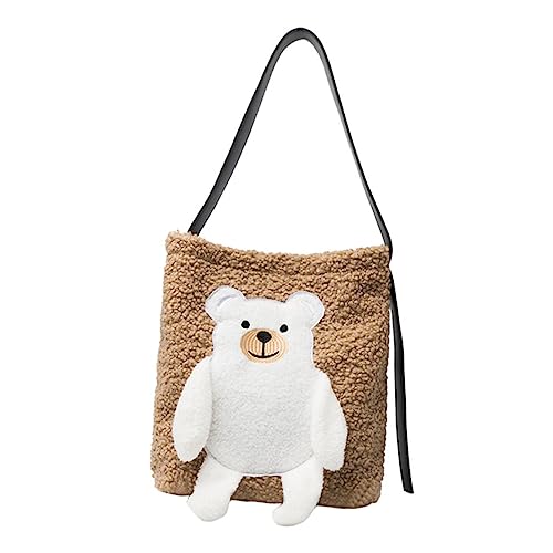 Pochette peluche ours bandoulière fini les sacs lourds et inconfortables