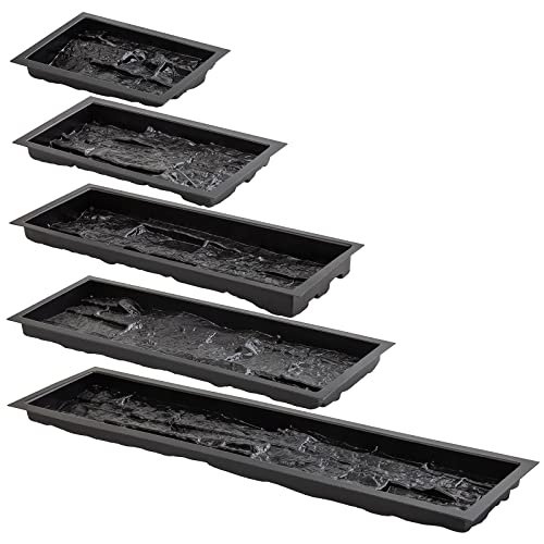 Betonex 5 Pcs Abs 2Mm Plastic Molds For Concrete Plaster Wall Stone Cement Tiles Concrete Mould - Wall Cement Flagstone Mold Limestone Plaster Molds For Walls - Brick Stone Veneer Mold #TOP1