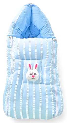Image of VoiDrop Cotton Baby Sleeping Bag for Newborns Soft & Cozy Infant Carry Nest | Baby Portable Travelling Bed for Baby Carrying & co Sleeping, Unisex Baby Sleeping Bed