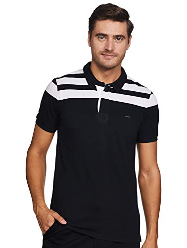 Image of Spykar Men's Striped Slim Fit T-Shirt