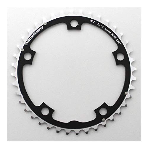 Plateau Stronglight Type S PCD130 noir 40 dents, précision durable