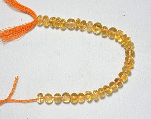 Citrine plain beads de 6-7mm pour en finir avec les fausses pierres ternes