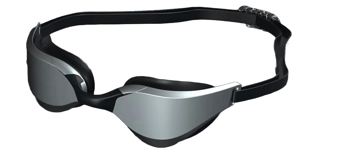 GAREGEAR Competition Ready Racing Swimming Goggles - Pro Anti-Fog, UV Protection, Silica Gel, Anti-Leak, Streamline Goggles for Training, Swimming Galas, Events and Competition (Black)