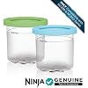 Ninja NC501 CREAMi Deluxe 11-in-1 Ice Cream & Frozen Treat Maker & More, 11 Programs & XSKPLID2CD Pints 2 Pack, Compatible with NC299AMZ & NC300s Series Creami Ice Cream Makers