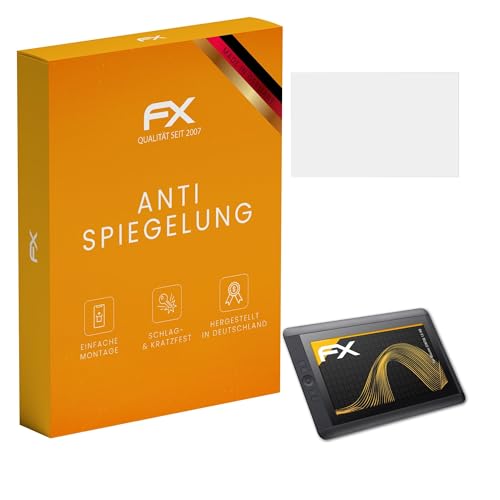 atFoliX Película Protectora compatible con Wacom CINTIQ 13 HD Lámina Protectora de Pantalla, antirreflejos y amortiguadores FX Protector Película (2X)